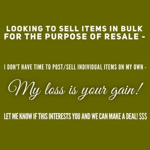 BULK clothing for resale purposes!